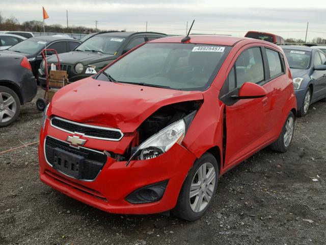 KL8CB6S96DC502045 - 2013 CHEVROLET SPARK LS RED photo 2