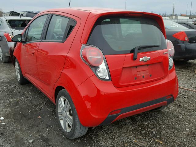 KL8CB6S96DC502045 - 2013 CHEVROLET SPARK LS RED photo 3