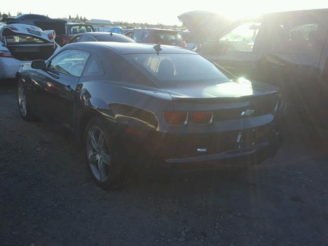 2G1FC1E33C9140931 - 2012 CHEVROLET CAMARO LT BLACK photo 3