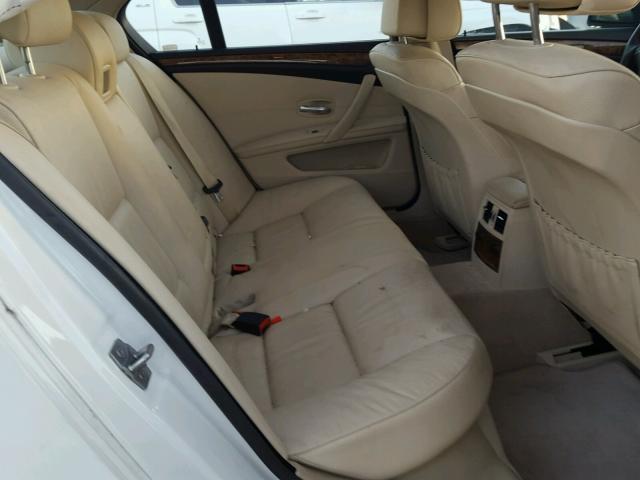 WBANV9C51AC137707 - 2010 BMW 535 XI WHITE photo 6