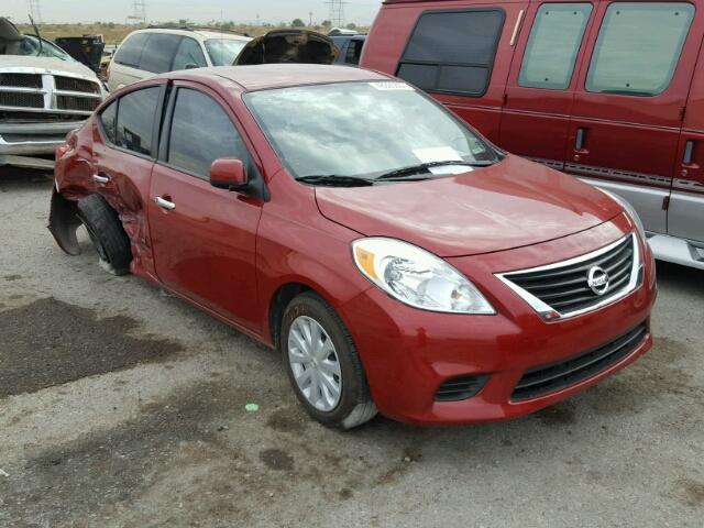 3N1CN7APXCL871629 - 2012 NISSAN VERSA S RED photo 1