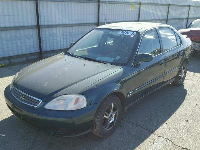 2HGEJ8548XH535758 - 1999 HONDA CIVIC EX GREEN photo 2