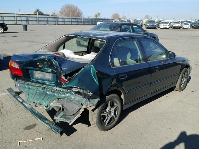 2HGEJ8548XH535758 - 1999 HONDA CIVIC EX GREEN photo 4