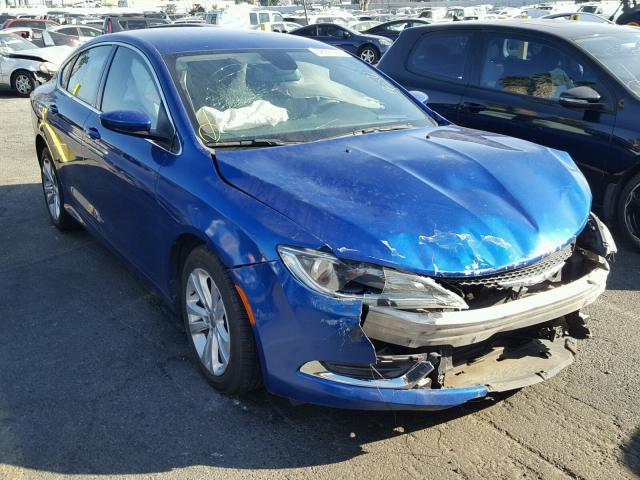 1C3CCCAB6FN637478 - 2015 CHRYSLER 200 LIMITE BLUE photo 1