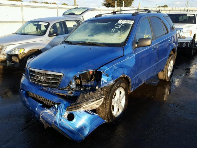 KNDJD736475671816 - 2007 KIA SORENTO EX BLUE photo 2