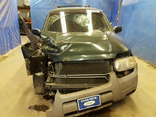 1FMYU04191KB39734 - 2001 FORD ESCAPE XLT GREEN photo 9