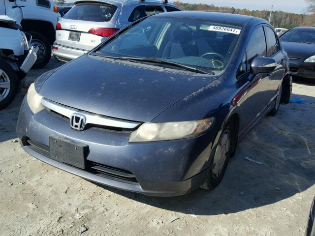 JHMFA36298S003737 - 2008 HONDA CIVIC HYBR BLUE photo 2