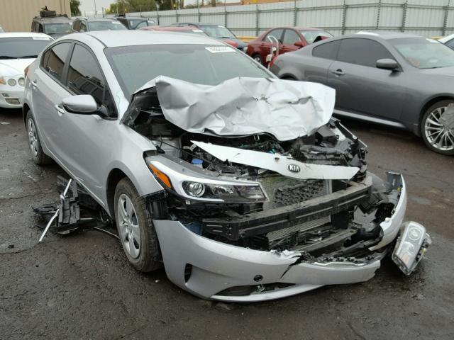 3KPFK4A78HE156037 - 2017 KIA FORTE LX SILVER photo 1