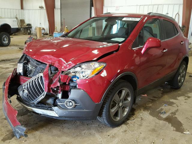 KL4CJGSB2DB202876 - 2013 BUICK ENCORE RED photo 2