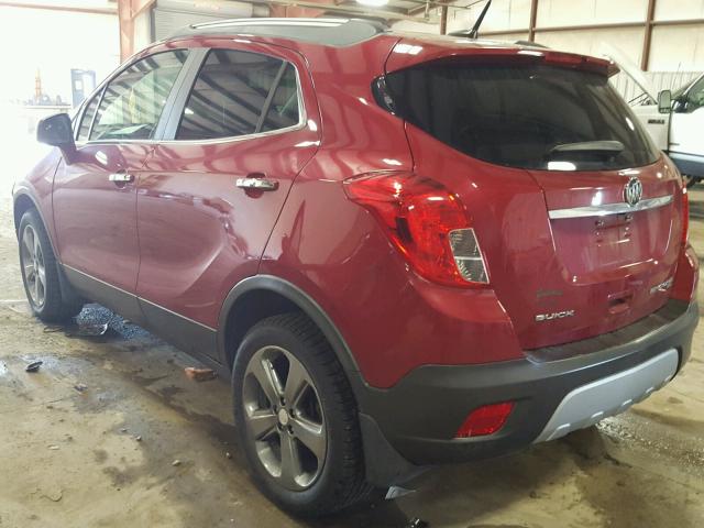 KL4CJGSB2DB202876 - 2013 BUICK ENCORE RED photo 3