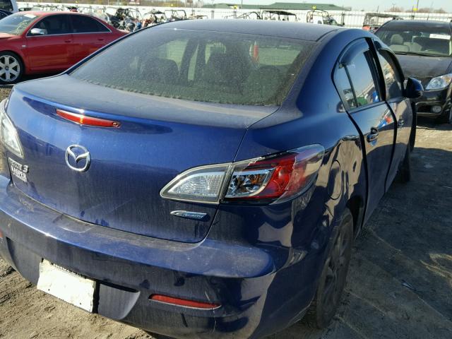 JM1BL1VP2D1781924 - 2013 MAZDA 3 I BLUE photo 4