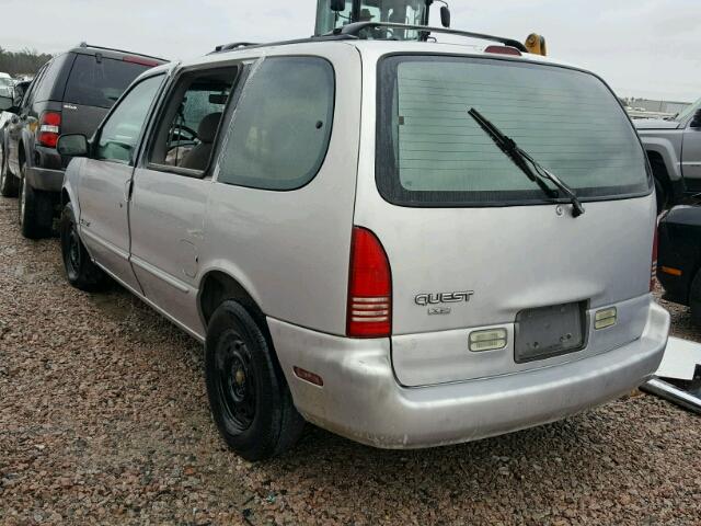 4N2DN11W0TD845095 - 1996 NISSAN QUEST XE SILVER photo 3