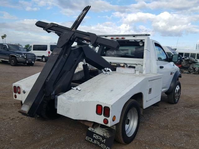 3D6WA6EL8BG610847 - 2011 DODGE RAM 4500 S WHITE photo 4