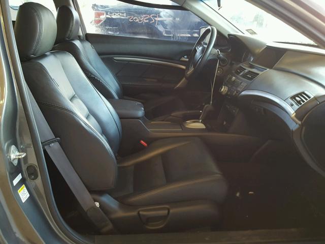 1HGCS12878A003694 - 2008 HONDA ACCORD EXL BLACK photo 5