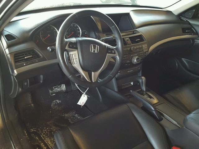 1HGCS12878A003694 - 2008 HONDA ACCORD EXL BLACK photo 9