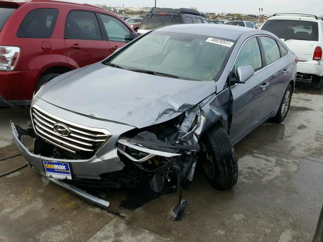 5NPE24AFXGH374073 - 2016 HYUNDAI SONATA SE GRAY photo 2