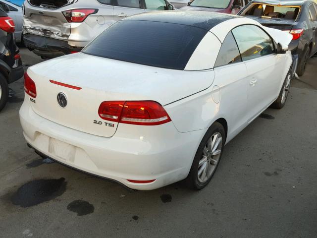 WVWBW8AH5FV001845 - 2015 VOLKSWAGEN EOS KOMFOR WHITE photo 4