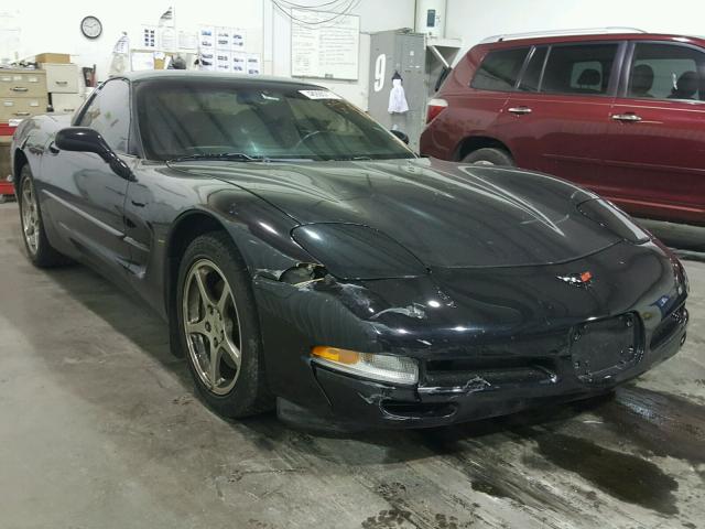 1G1YY22G525124166 - 2002 CHEVROLET CORVETTE BLACK photo 1