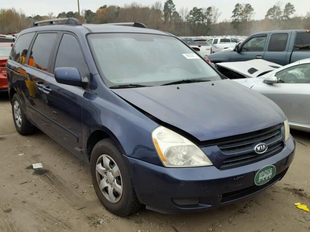 KNDMB233666053773 - 2006 KIA SEDONA EX BLUE photo 1