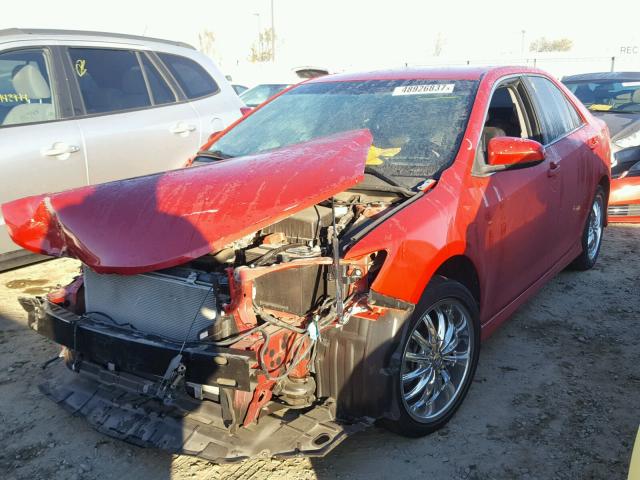 4T1BF1FKXCU588908 - 2012 TOYOTA CAMRY BASE RED photo 2
