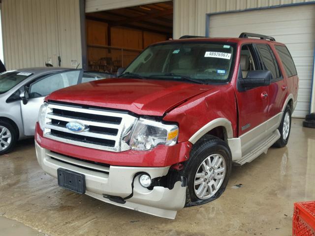 1FMFU17538LA73746 - 2008 FORD EXPEDITION RED photo 2