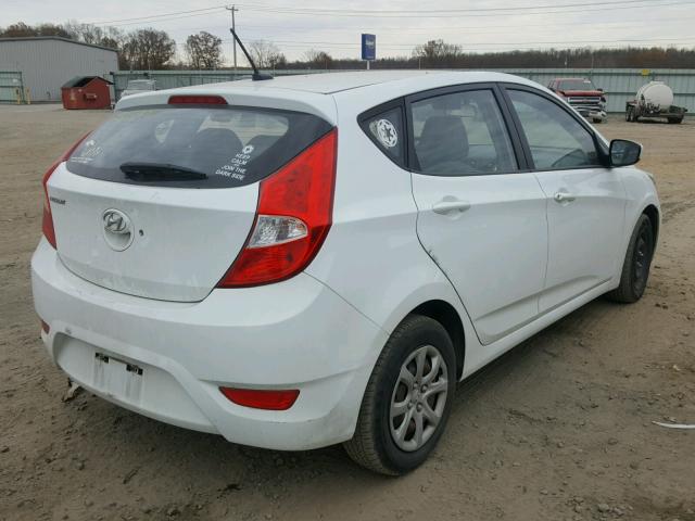 KMHCT5AE8CU044008 - 2012 HYUNDAI ACCENT GLS WHITE photo 4