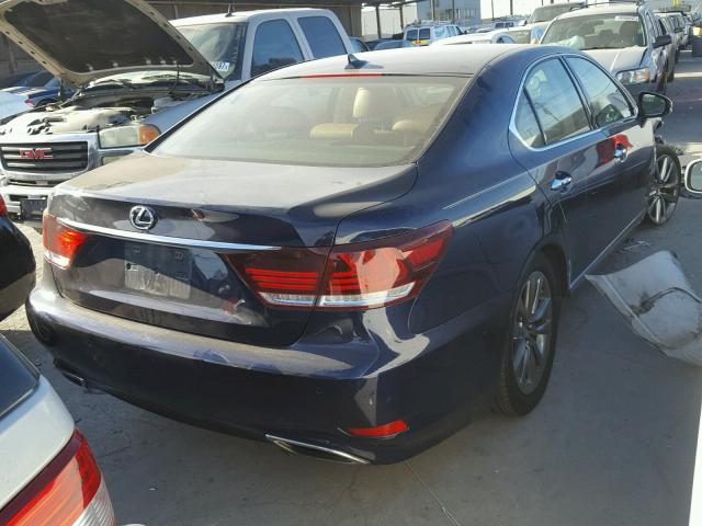 JTHBL5EF2D5117368 - 2013 LEXUS LS 460 BLUE photo 4