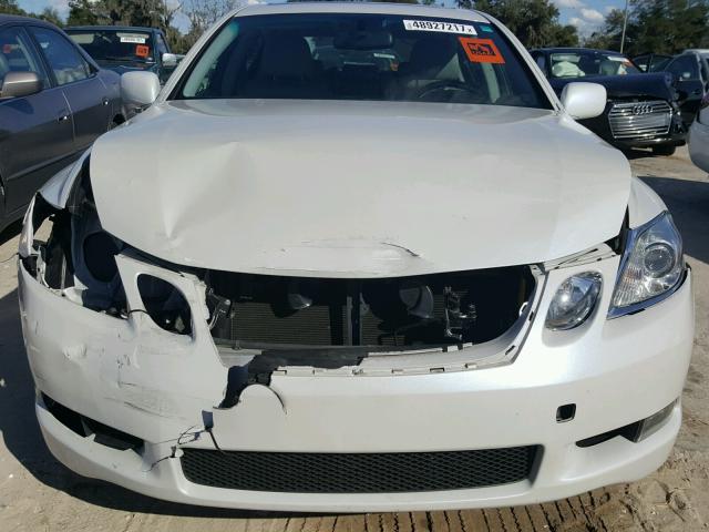 JTHBE96S470009414 - 2007 LEXUS GS 350 WHITE photo 9