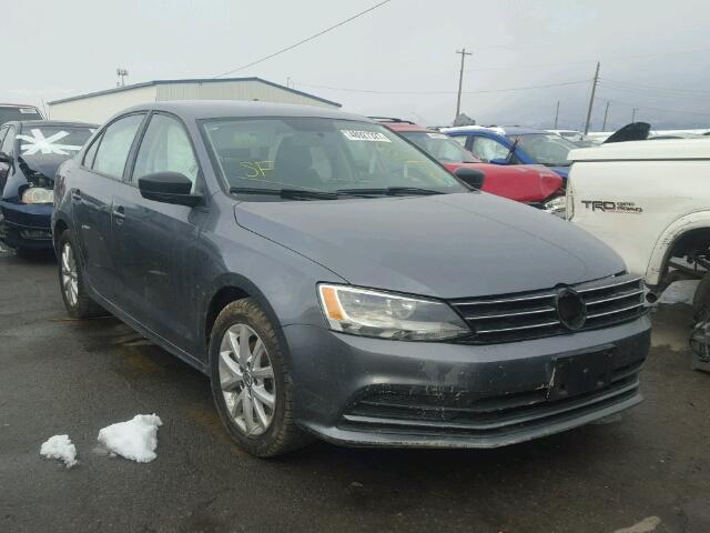 3VWD17AJ4FM258863 - 2015 VOLKSWAGEN JETTA SE GRAY photo 1