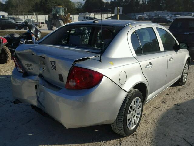 1G1AS58H997190481 - 2009 CHEVROLET COBALT LS SILVER photo 4