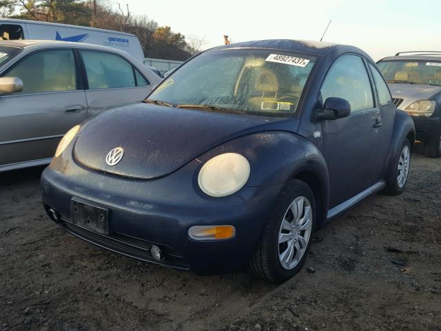 3VWCK21C31M473334 - 2001 VOLKSWAGEN NEW BEETLE 蓝色 照片 2