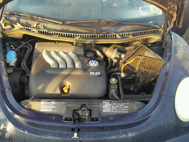 3VWCK21C31M473334 - 2001 VOLKSWAGEN NEW BEETLE 蓝色 照片 7