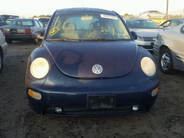 3VWCK21C31M473334 - 2001 VOLKSWAGEN NEW BEETLE 蓝色 照片 9