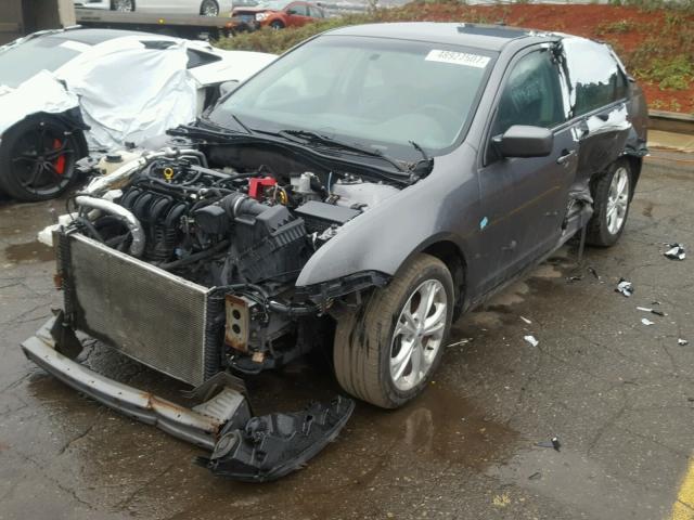 3FAHP0HA2CR446849 - 2012 FORD FUSION SE GRAY photo 2