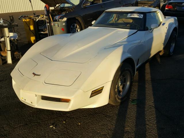 1G1AY8768BS427447 - 1981 CHEVROLET CORVETTE WHITE photo 2