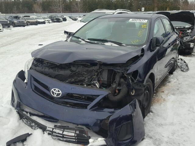 2T1BU4EE7CC780159 - 2012 TOYOTA COROLLA BA BLUE photo 2