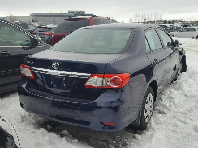 2T1BU4EE7CC780159 - 2012 TOYOTA COROLLA BA BLUE photo 4