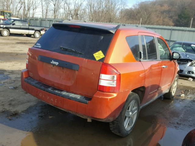 1J4FT47A09D228457 - 2009 JEEP COMPASS SP ORANGE photo 4