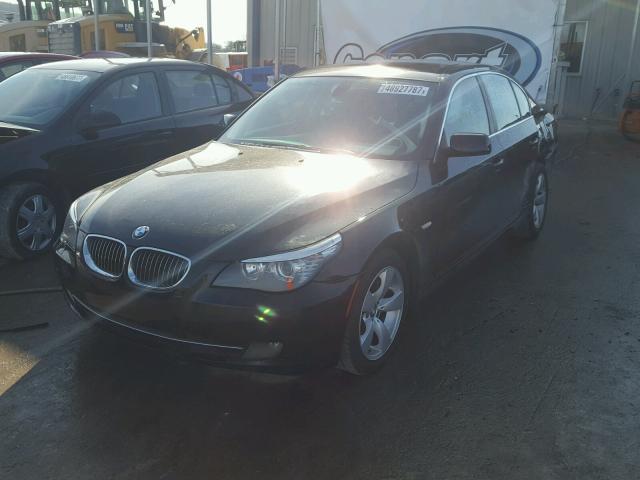 WBANU53508CT07805 - 2008 BMW 528 I BLACK photo 2