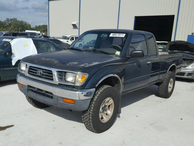 4TAWN72N0TZ107316 - 1996 TOYOTA TACOMA XTR GREEN photo 2