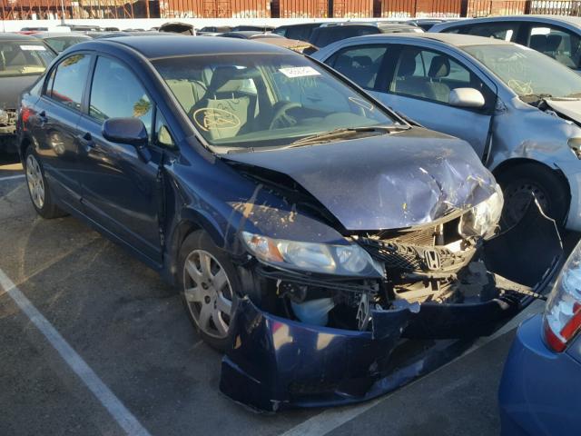 1HGFA16539L026623 - 2009 HONDA CIVIC LX BLUE photo 1