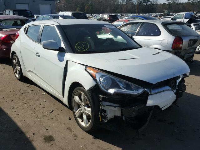 KMHTC6ADXFU244700 - 2015 HYUNDAI VELOSTER B WHITE photo 1