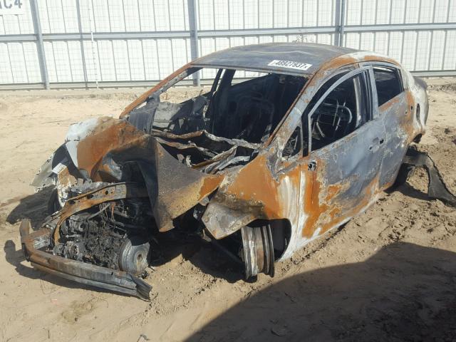 KNADM4A30D6213729 - 2013 KIA RIO LX BURN photo 2