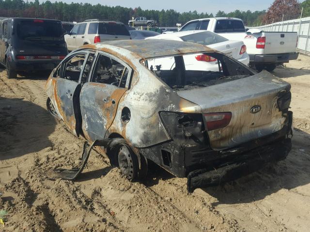 KNADM4A30D6213729 - 2013 KIA RIO LX BURN photo 3