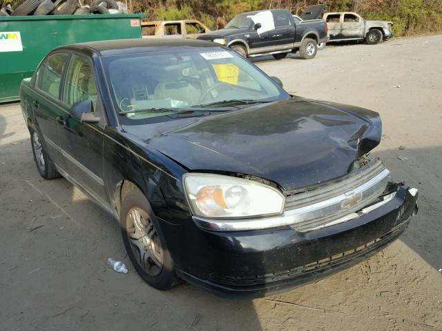 1G1ZS54895F161216 - 2005 CHEVROLET MALIBU BLACK photo 1