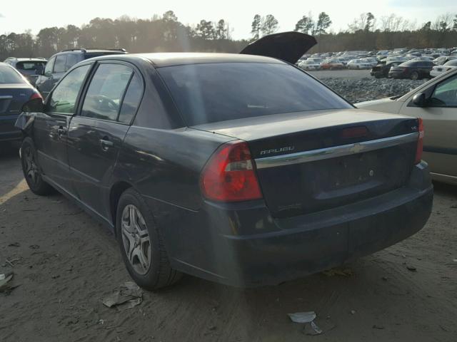 1G1ZS54895F161216 - 2005 CHEVROLET MALIBU BLACK photo 3