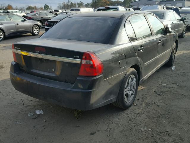 1G1ZS54895F161216 - 2005 CHEVROLET MALIBU BLACK photo 4