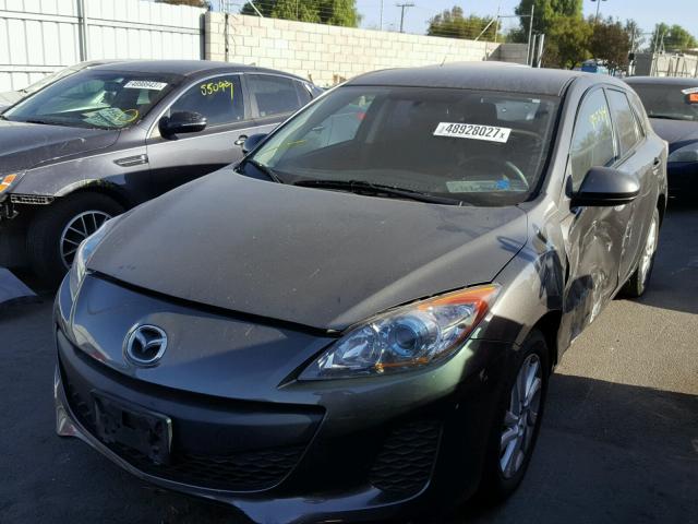 JM1BL1LPXD1780572 - 2013 MAZDA 3 I GRAY photo 2