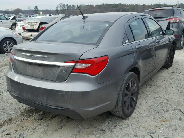 1C3CCBCG8DN580328 - 2013 CHRYSLER 200 LIMITE GRAY photo 4