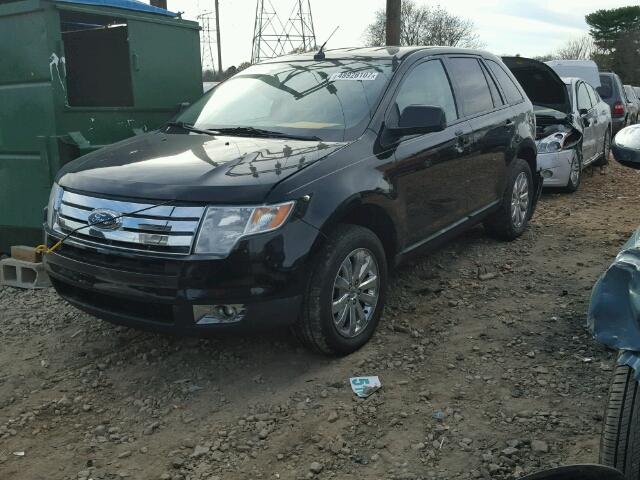 2FMDK48C68BA33382 - 2008 FORD EDGE SEL BLACK photo 2